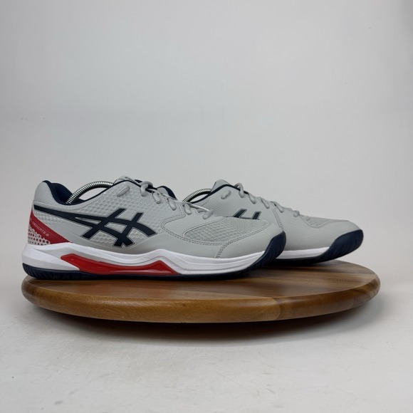 New Mens Asics GEL-Dedicate 8 Concrete Gray Pickleball Sneakers Shoes Size 12 D‎ main image 3